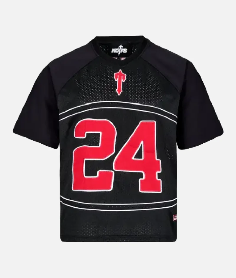 Black Nofs x Trapstar Short Sleeve NFL Jersey Black Nofs x Trapstar Short Sleeve NFL Jersey