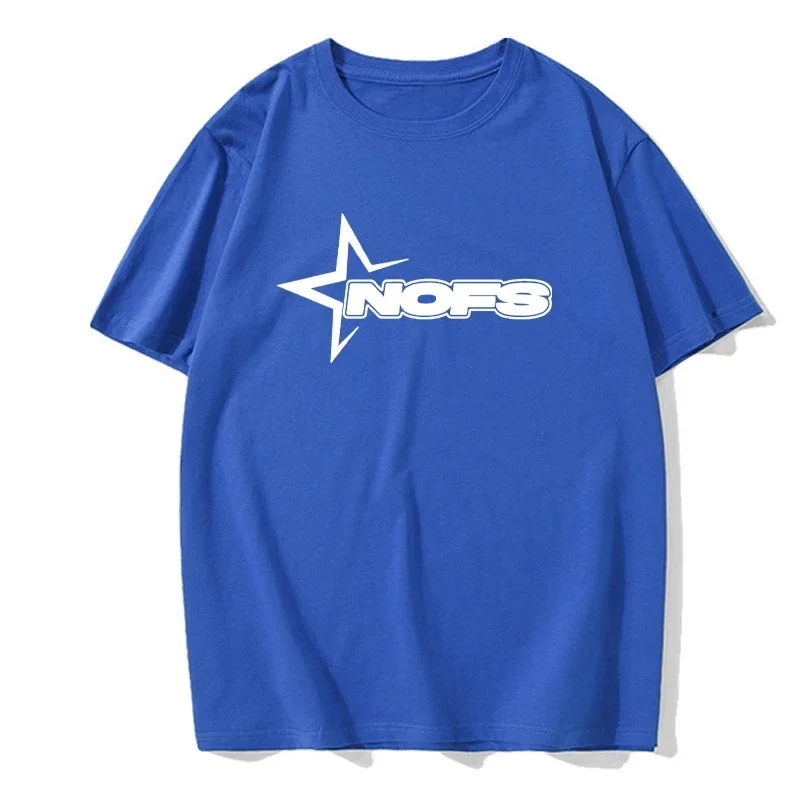 NOFS Blue Casual Summer Cotton T-Shirt NOFS Blue Casual Summer Cotton T-Shirt