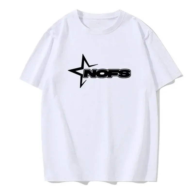 NOFS White Casual Summer Cotton T-Shirt NOFS White Casual Summer Cotton T-Shirt