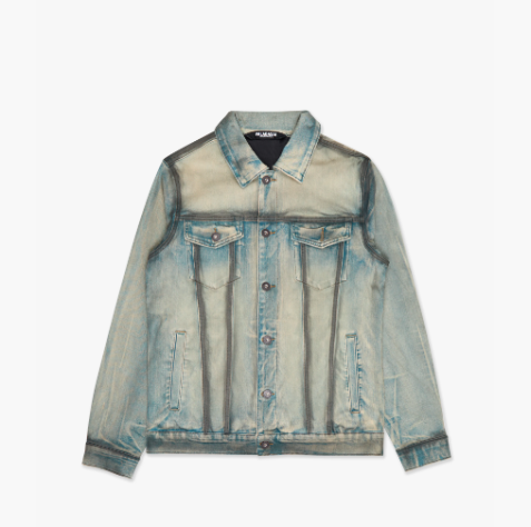 Nofs Denim Jacket Light Blue Black Nofs Denim Jacket Light Blue Black