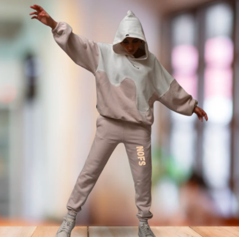 Nofs Marshmallow Pink Unisex Winter Fleece Tracksuit Nofs Marshmallow Pink Unisex Winter Fleece Tracksuit