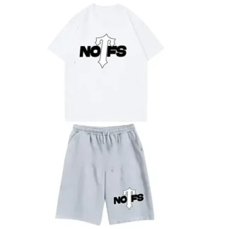 Nofs x Trapstar Summer Suit in White & Grey