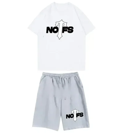 Nofs x Trapstar Summer Suit in White & Grey