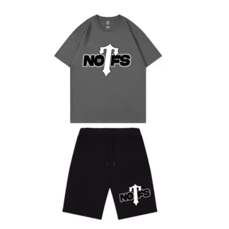 Nofs x Trapstar Summer Suit – Dark Gray and Black