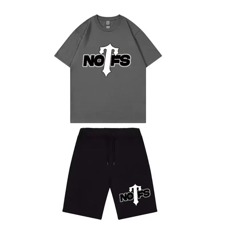 Nofs x Trapstar Summer Suit – Dark Gray and Black