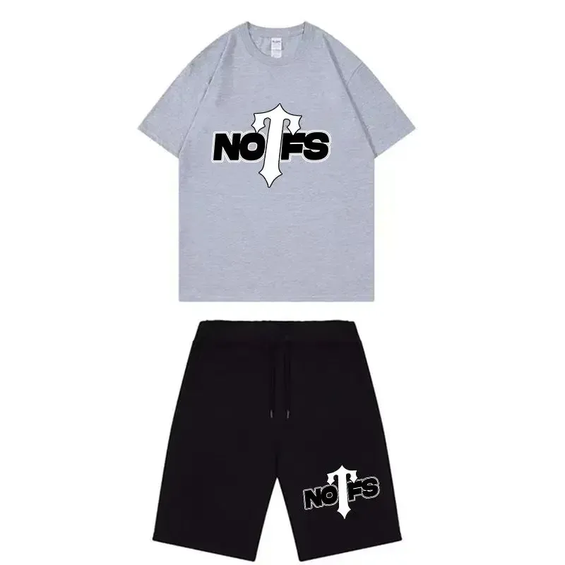 Nofs x Trapstar Summer Suit – Gray and Black Nofs x Trapstar Summer Suit – Gray and Black
