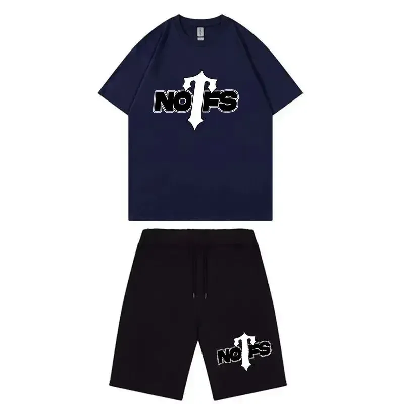 Nofs x Trapstar Summer Suit – Navy and Black Nofs x Trapstar Summer Suit – Navy and Black
