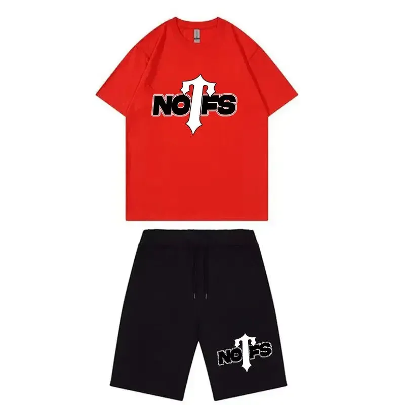 Nofs x Trapstar Summer Suit – Red & Black Nofs x Trapstar Summer Suit – Red & Black