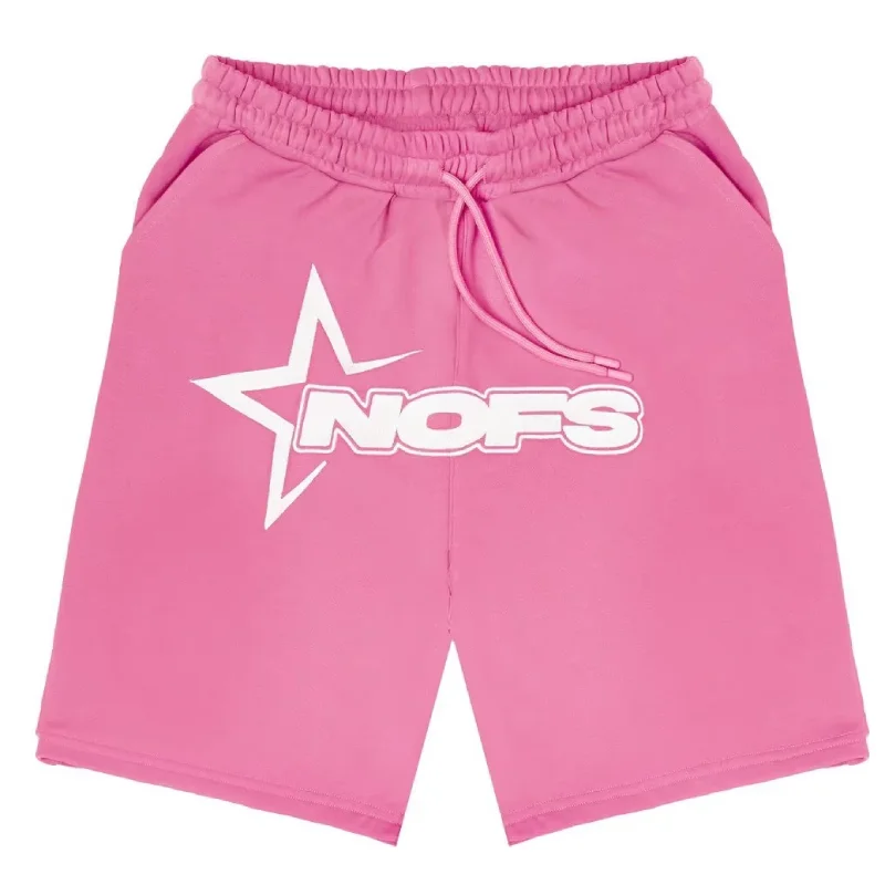 Pink Unisex Noneofus Shorts Pink Unisex Noneofus Shorts