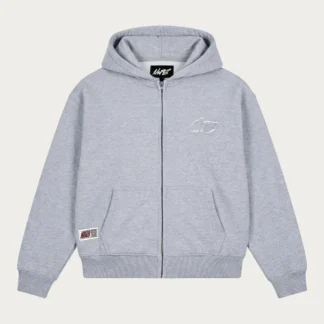 NOFS Grey Basic Zip Hoodie