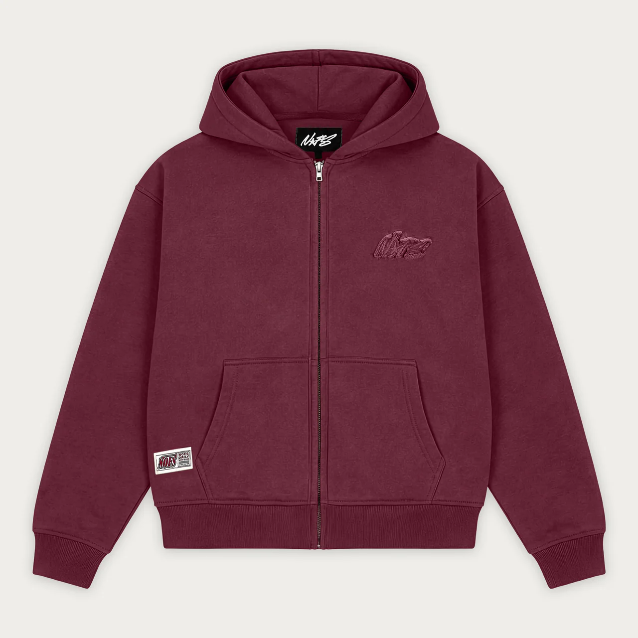 PURPLE BASIC ZIP HOODIE PURPLE BASIC ZIP HOODIE